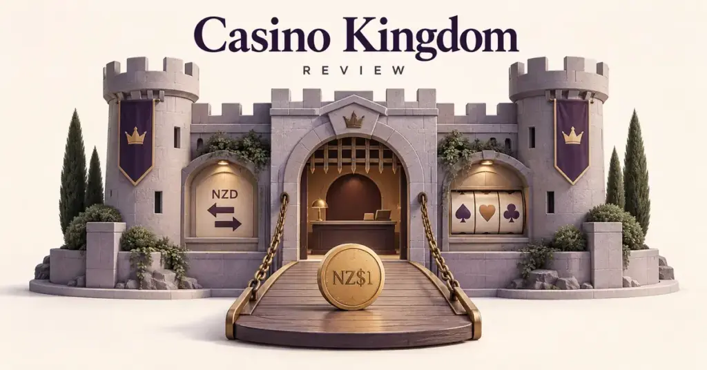 Casino Kingdom NZ: Review, $1 Welcome Offer and NZD Banking