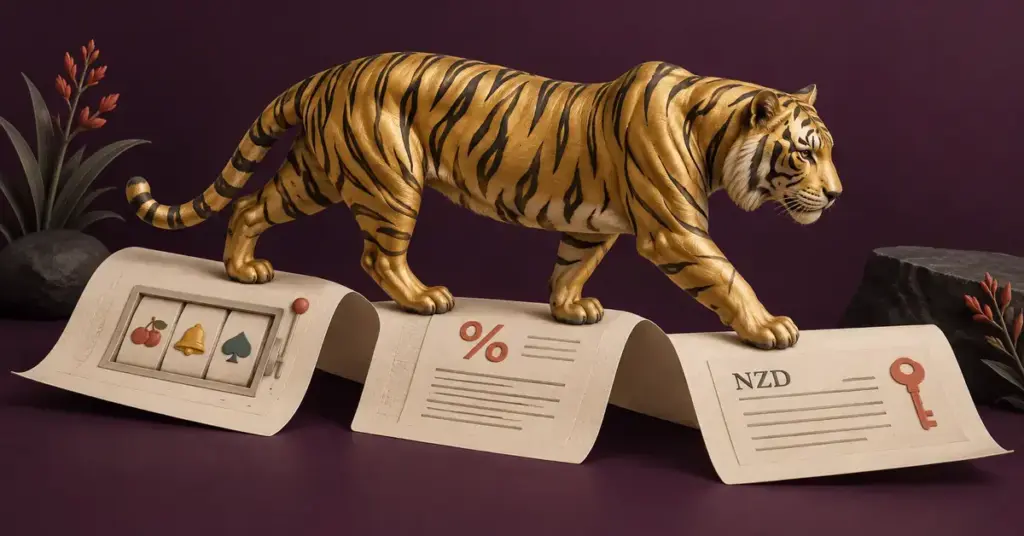 Golden Tiger Casino NZ: Pokies, Bonuses, Banking and Login
