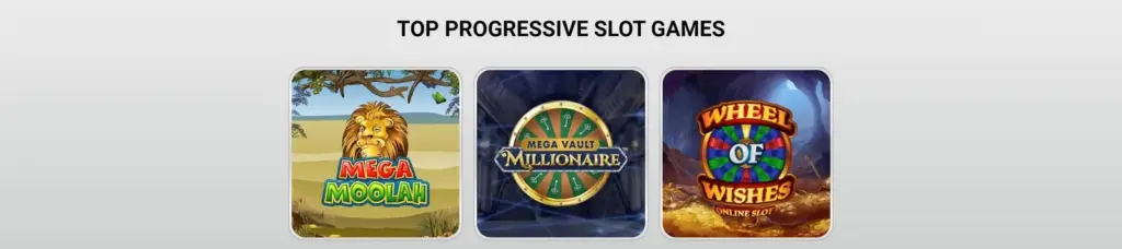Top progressive slot games at Zodiac Casino NZ: Mega Moolah, Mega Vault Millionaire and Wheel of Wishes